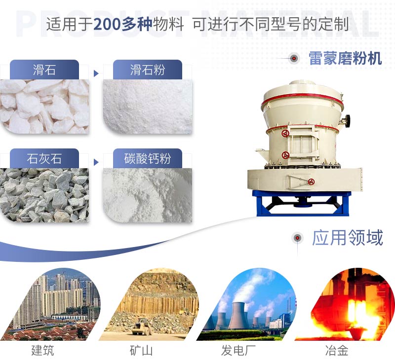 石頭磨成粉應用廣泛